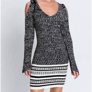 Venus Cold Shoulder Sweater Dress